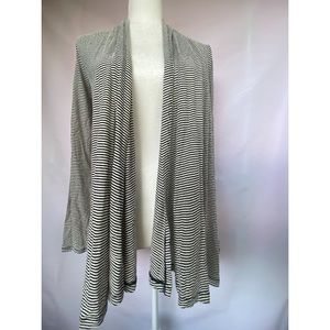 Navy Striped Cardigan NWOT